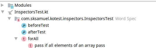 Callbacks en el explorador de pruebas
